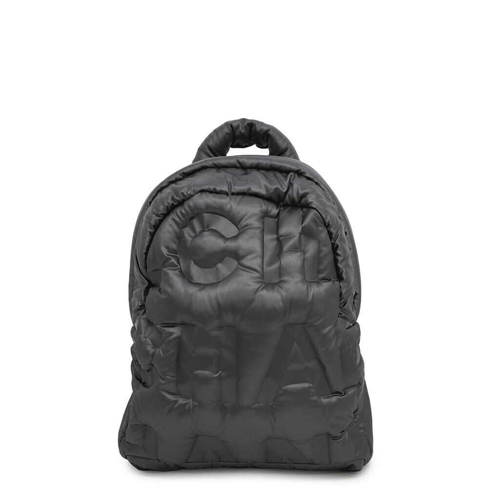 Chanel Doudaune Backpack Crocodile Logo Coco Mark Nylon Bag